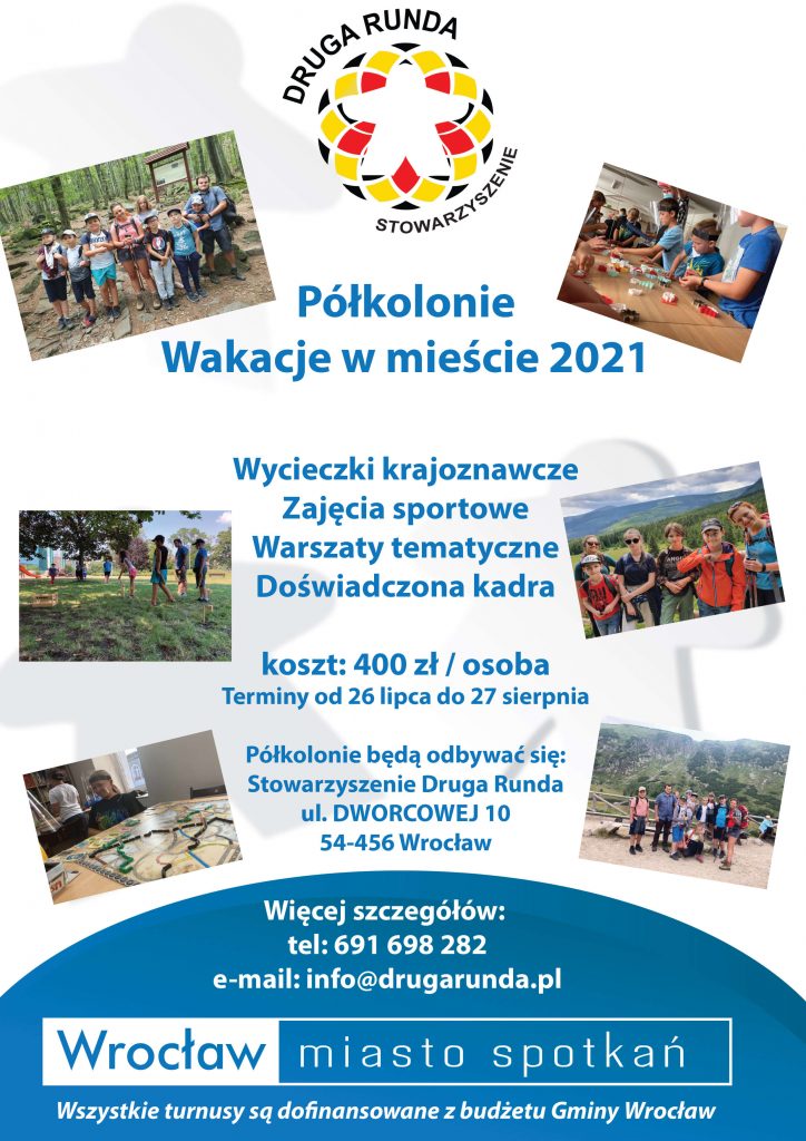 Półkolonie wakacje w mieście 2021 - Wrocław